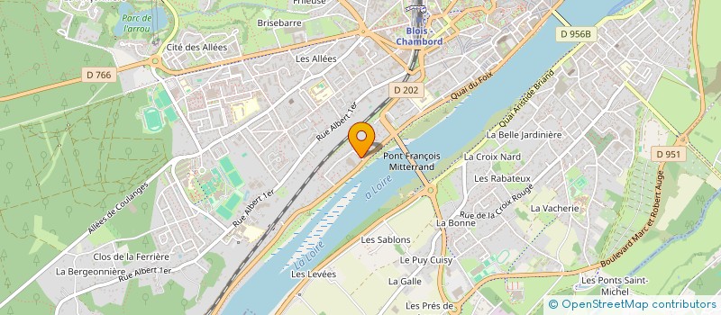 localisation de l'entreprise R.V  BLOIS