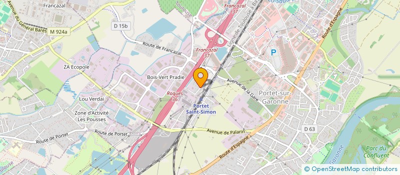 localisation de l'entreprise R.V à PORTET-SUR-GARONNE