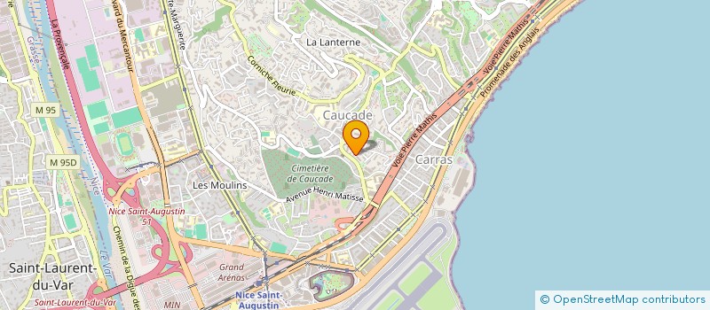 localisation de l'entreprise R & V à NICE