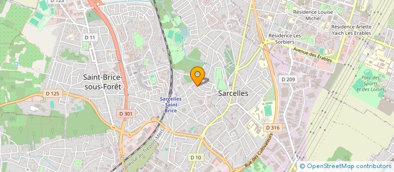 localisation de l'entreprise R&V à SARCELLES