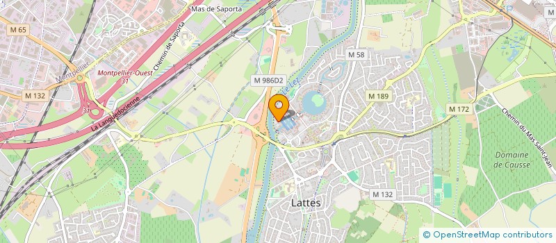 localisation de l'entreprise R.V  LATTES