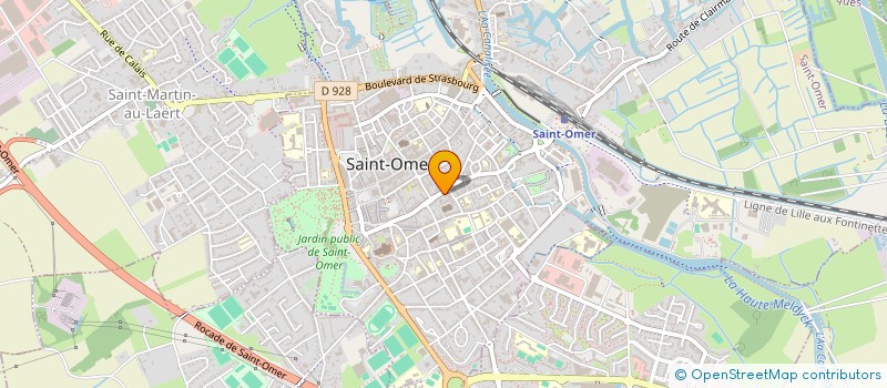 localisation de l'entreprise R.V.A INFORMATIQUE  SAINT-OMER