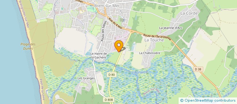 localisation de l'entreprise R-V ABRI LOISIR SERVICE  SAINT-GILLES-CROIX-DE-VIE