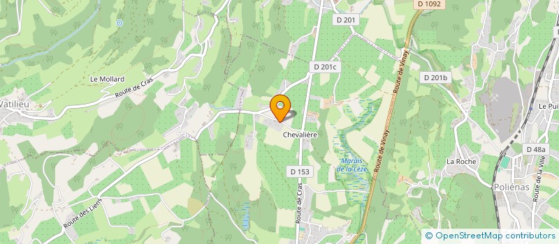 localisation de l'entreprise R.V.B.  CHANTESSE