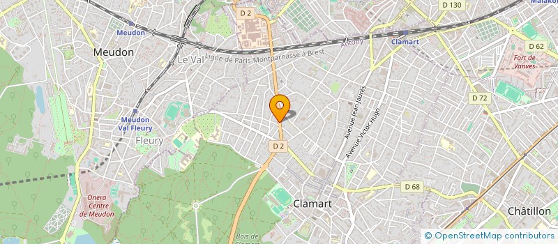 localisation de l'entreprise R.V.C.A.B. à CLAMART