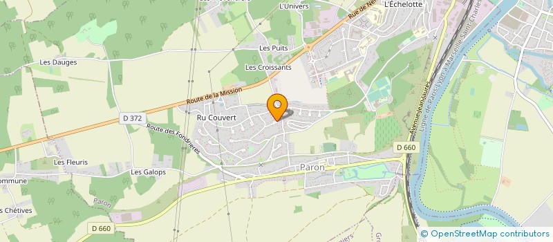 localisation de l'entreprise R.V. CHAUFFAGE  PARON