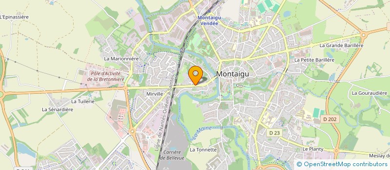 localisation de l'entreprise R.V. DEP à MONTAIGU-VENDEE