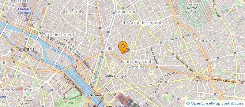 localisation de l'entreprise R.V.E.  PARIS