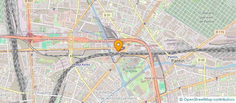 localisation de l'entreprise R V H à PARIS
