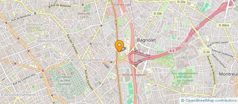 localisation de l'entreprise R.V.H  PARIS