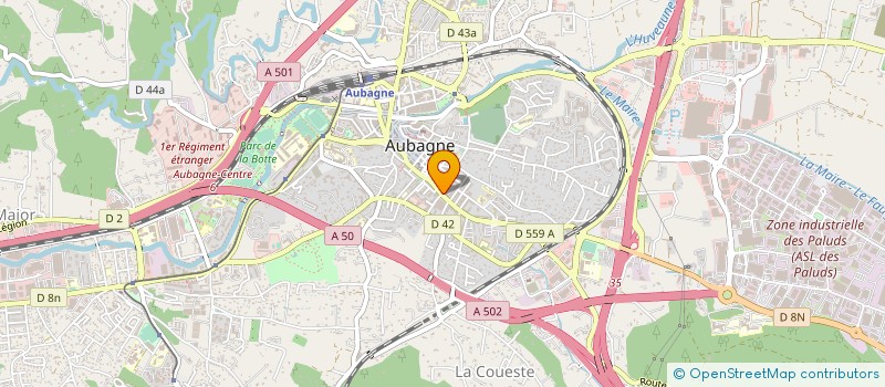 localisation de l'entreprise R.V.L. à AUBAGNE