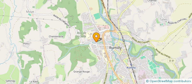 localisation de l'entreprise R.V.L.  RUMILLY