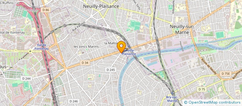 localisation de l'entreprise R.V.L. BUREAUTIQUE SERVICE à LE PERREUX-SUR-MARNE
