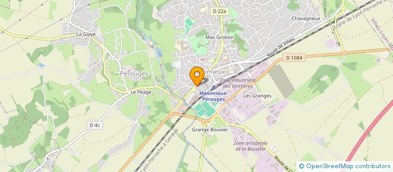 localisation de l'entreprise R.V.O. CHAUSSURES à MEXIMIEUX