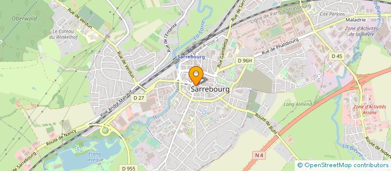 localisation de l'entreprise R.V. PHOTO  SARREBOURG