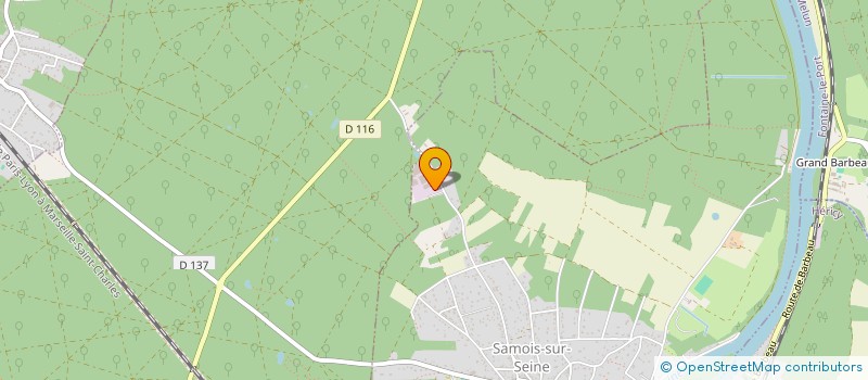localisation de l'entreprise R.V. PLOMBERIE  SAMOIS-SUR-SEINE