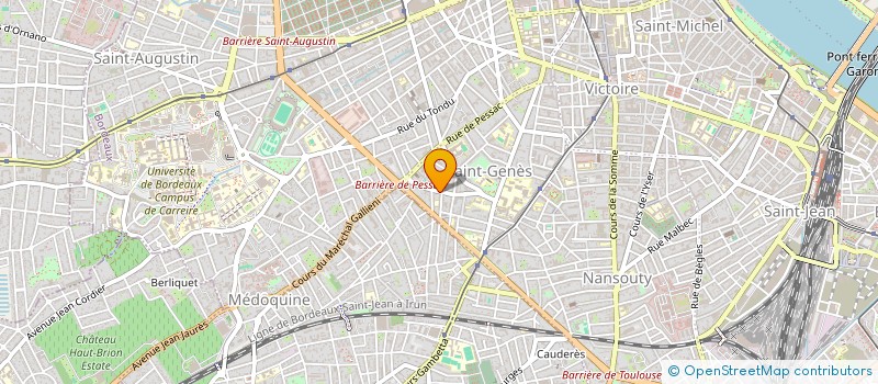 localisation de l'entreprise R V PRODUCTIONS à BORDEAUX