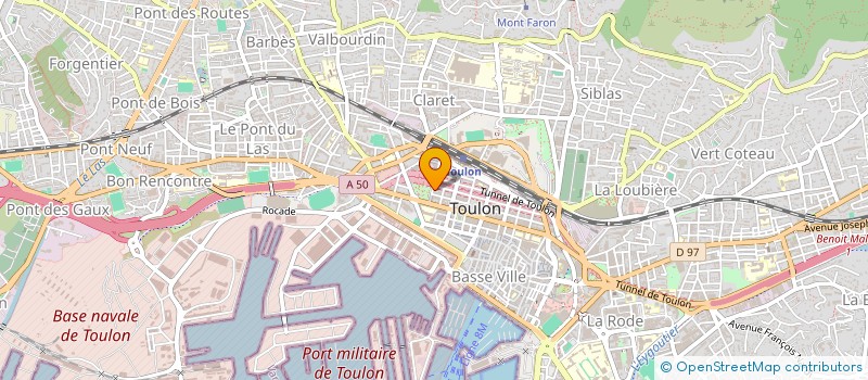 localisation de l'entreprise R.V.SERVICES  TOULON