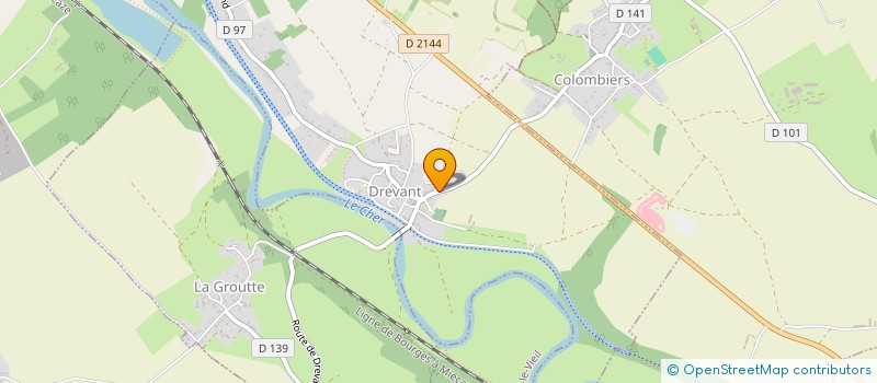 localisation de l'entreprise R.V SERVICES  DREVANT