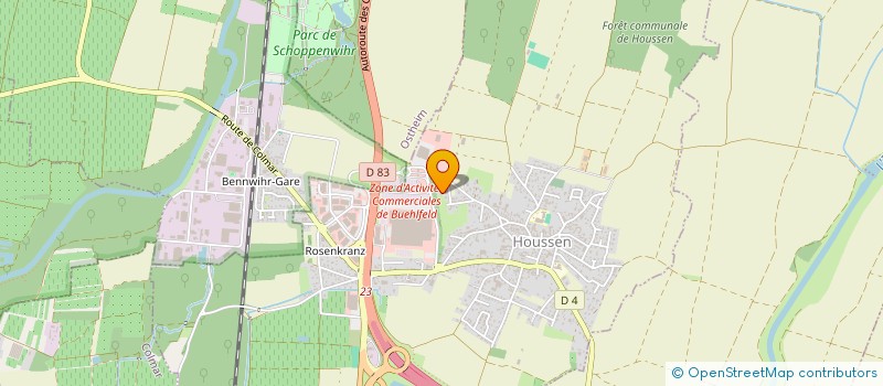 localisation de l'entreprise R-VF  HOUSSEN