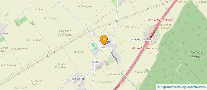 localisation de l'entreprise R-VISION  VILLERBON