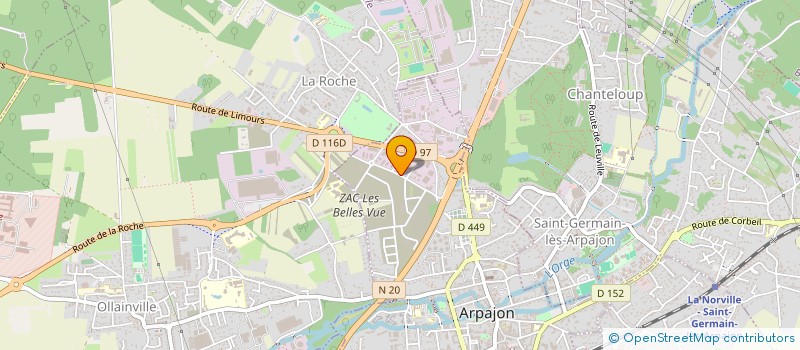 localisation de l'entreprise R.VO à ARPAJON