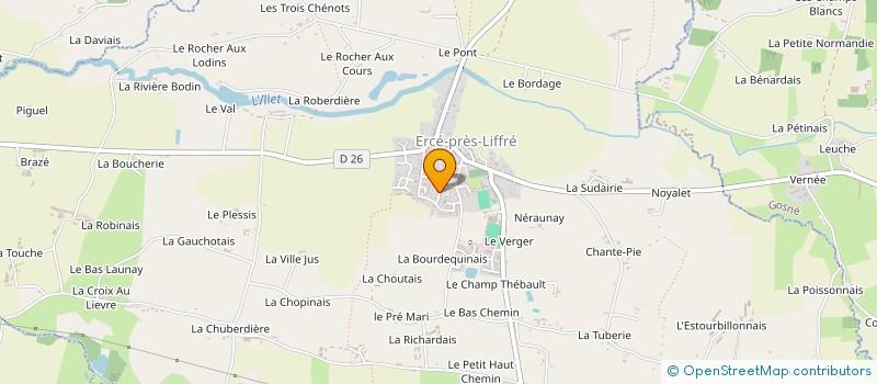 localisation de l'entreprise R'VOIE  ERCE-PRES-LIFFRE