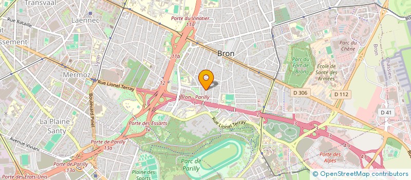 localisation de l'entreprise R VTC 69 à BRON