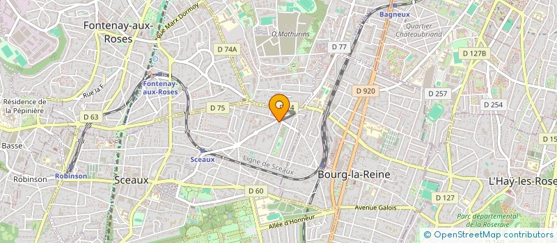 localisation de l'entreprise R & W CONSTRUCTION à SCEAUX