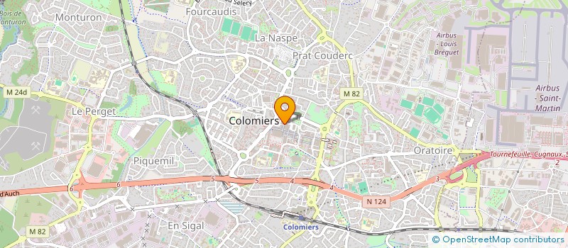localisation de l'entreprise R.W. FITNESS à COLOMIERS