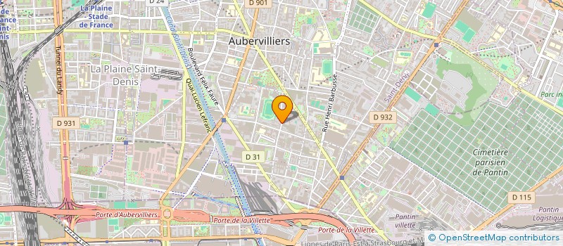 localisation de l'entreprise R.W. MODE  AUBERVILLIERS