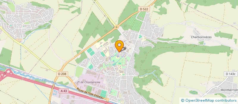 localisation de l'entreprise R.W PEINTURES ET DECO  BOURGOIN-JALLIEU