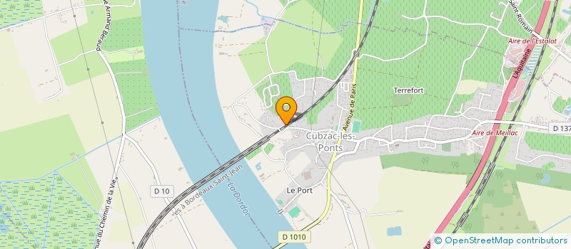 localisation de l'entreprise R.X ENERGIE  CUBZAC-LES-PONTS