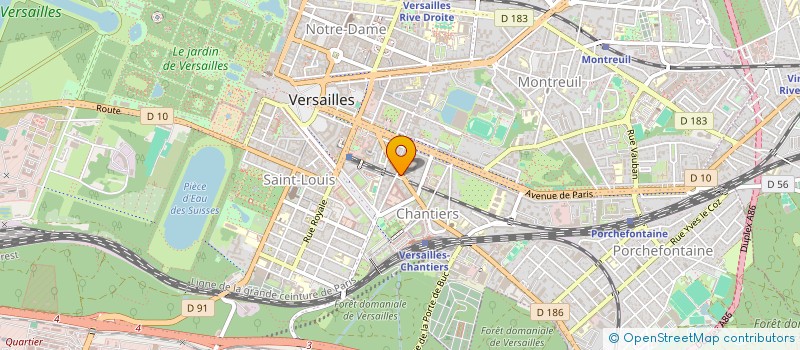 localisation de l'entreprise R.Y à VERSAILLES