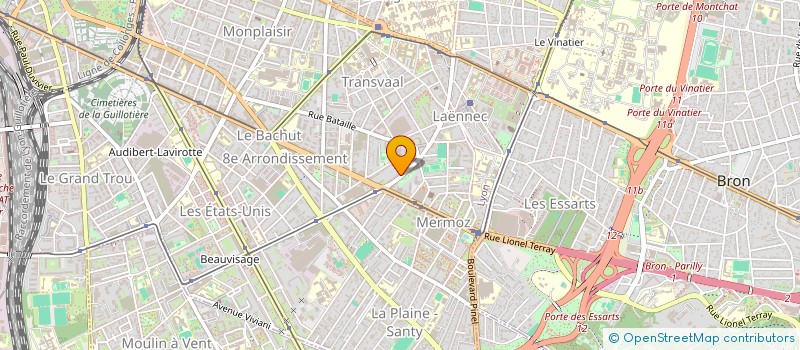 localisation de l'entreprise R.Y.A BUROLOC  LYON