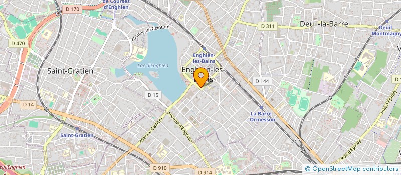 localisation de l'entreprise R.Y CONSULTING à ENGHIEN-LES-BAINS