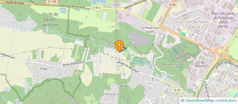 localisation de l'entreprise R.Y.M.A.E  ELANCOURT