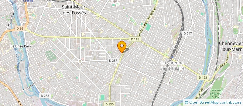 localisation de l'entreprise R.Y.S.  SAINT-MAUR-DES-FOSSES