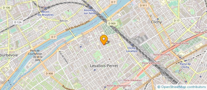 localisation de l'entreprise R-YOU DIFFUSION à LEVALLOIS-PERRET