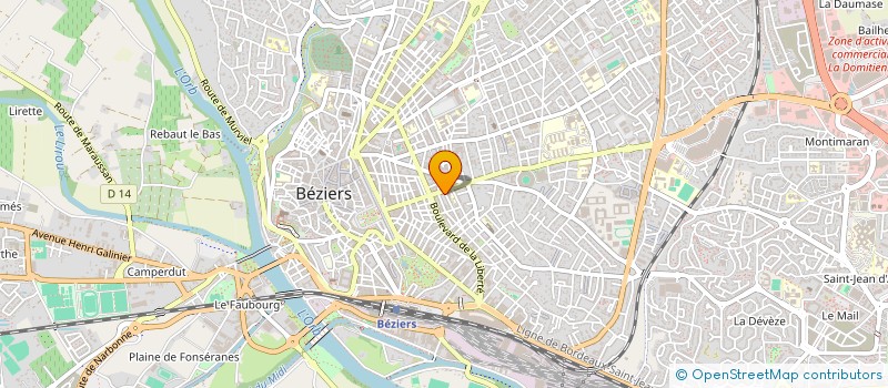 localisation de l'entreprise R.Z.E.R  BEZIERS