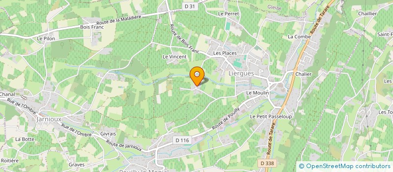 localisation de l'entreprise R'ZONE  PORTE DES PIERRES DOREES