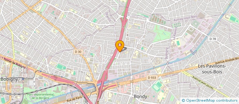 localisation de l'entreprise R-ZOUTRANS à BONDY