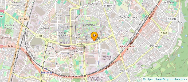 localisation de l'entreprise R1 ENERGIE à GRENOBLE
