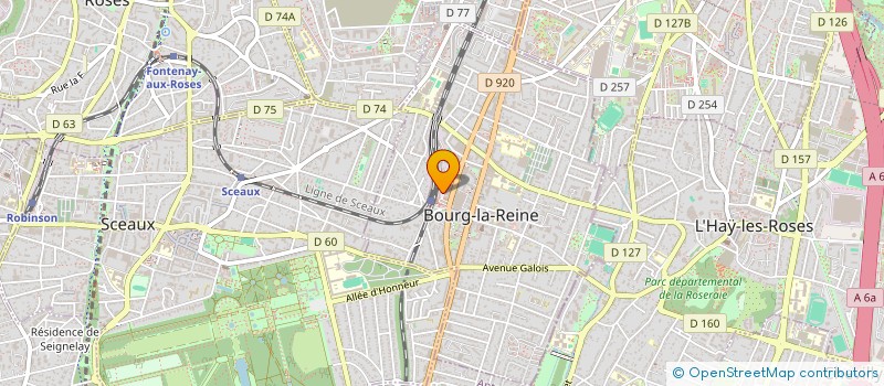 localisation de l'entreprise R1 ESPORT à BOURG-LA-REINE