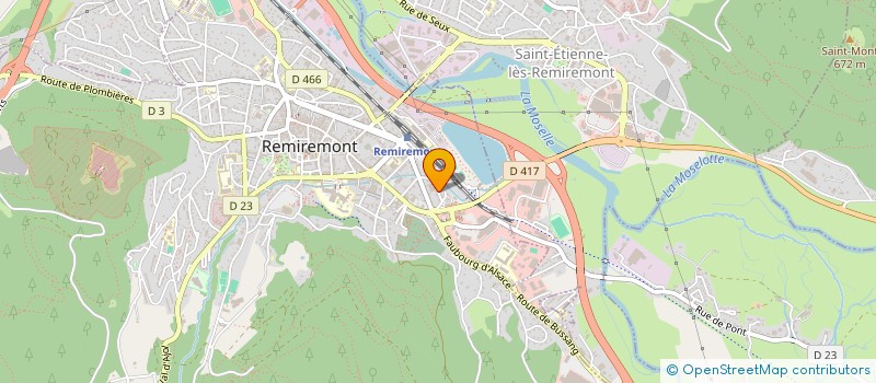 localisation de l'entreprise R1-JEUXEY à REMIREMONT