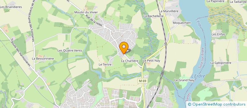 localisation de l'entreprise R2  LA CHAPELLE-SUR-ERDRE