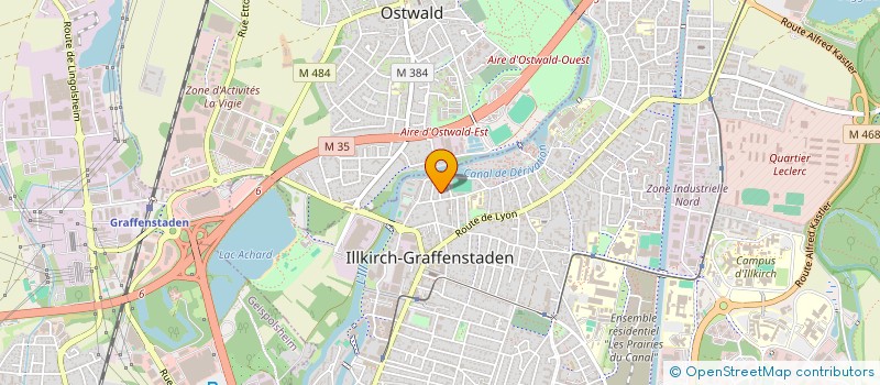 localisation de l'entreprise R2  ILLKIRCH-GRAFFENSTADEN