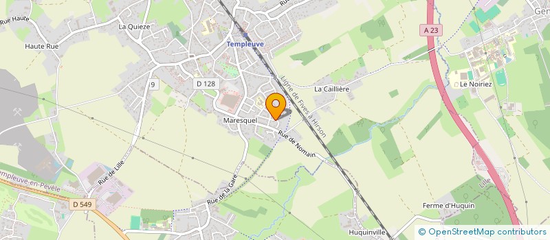 localisation de l'entreprise R2  TEMPLEUVE-EN-PEVELE