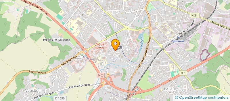 localisation de l'entreprise R2 à SOISSONS