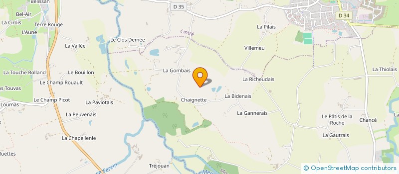 localisation de l'entreprise R2 - L2  CHAVAGNE